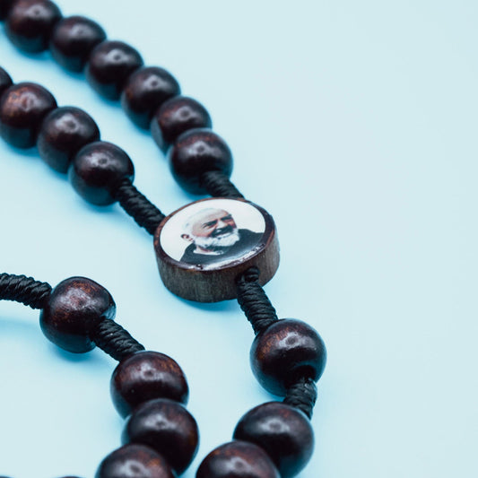 Handcrafted Dark Wood Rosary