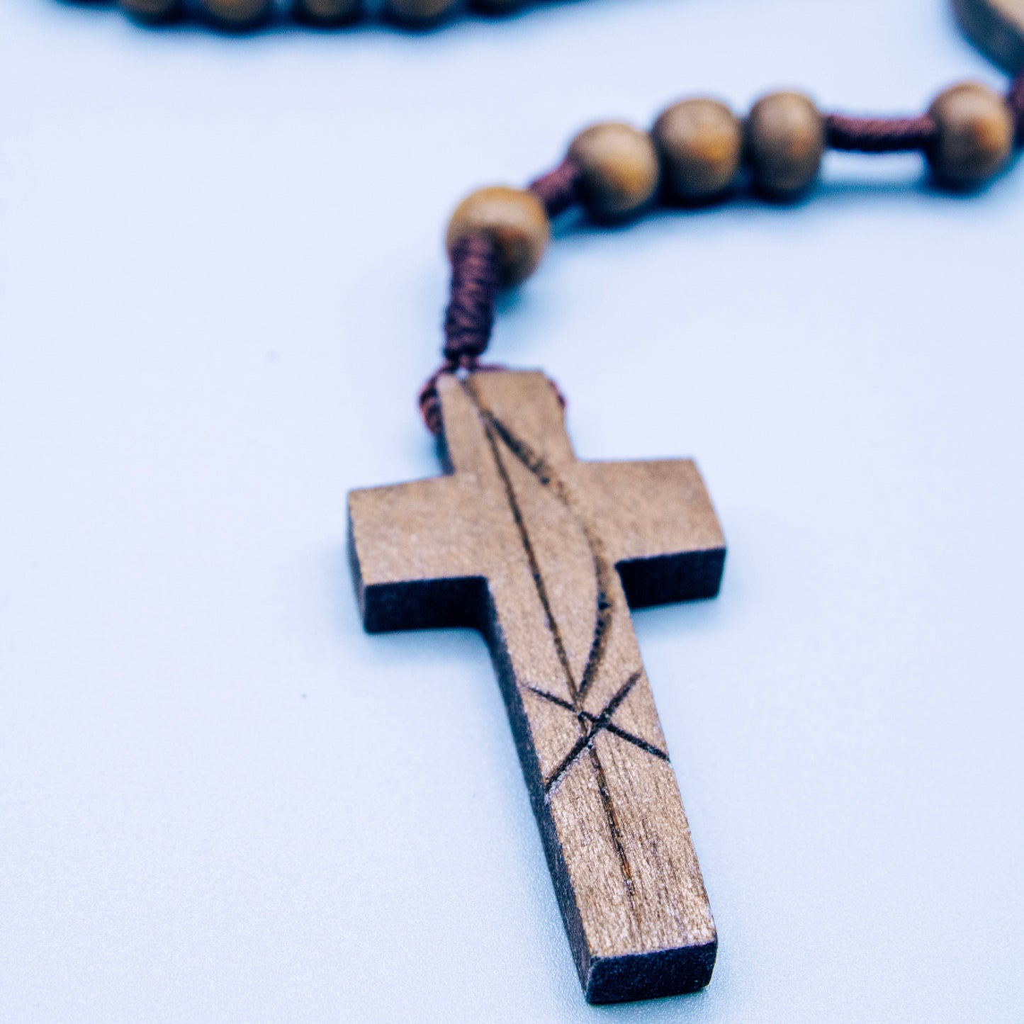 Handcrafted Rosary Close Up Cross