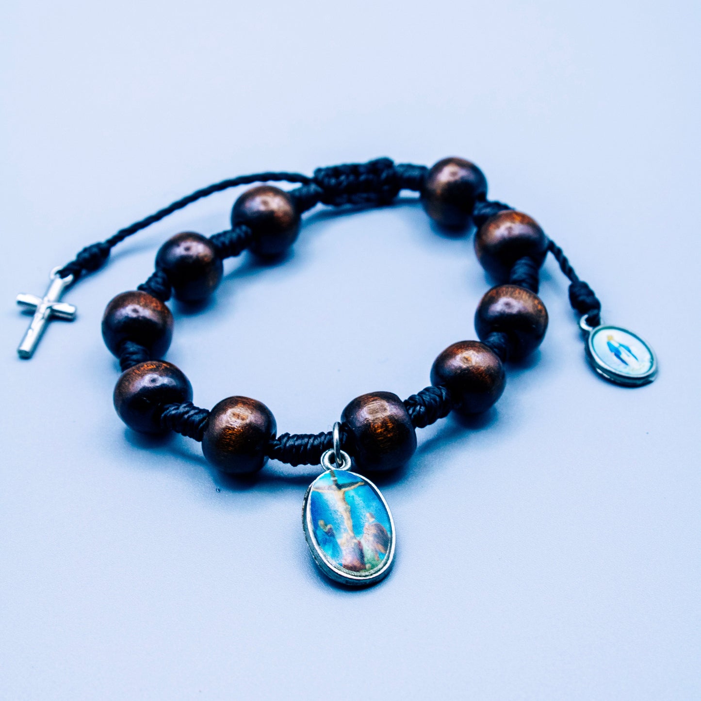 Blessed Mother and Crucifixion Medals